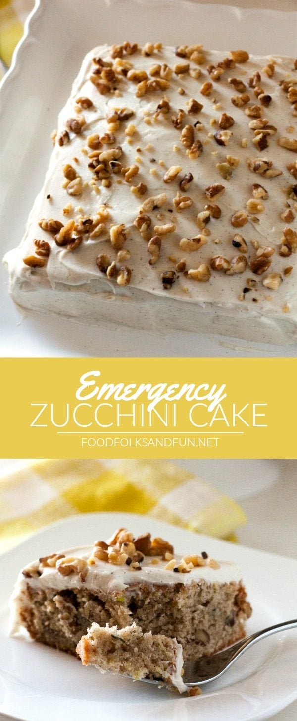 Zucchini Cake with Cream Cheese Frosting RECIPE VIDEO Food Folks 