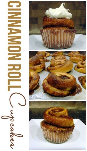 These Cinnamon Roll Cupcakes are perfect for breakfast or brunch. These would also be great for birthday mornings! 