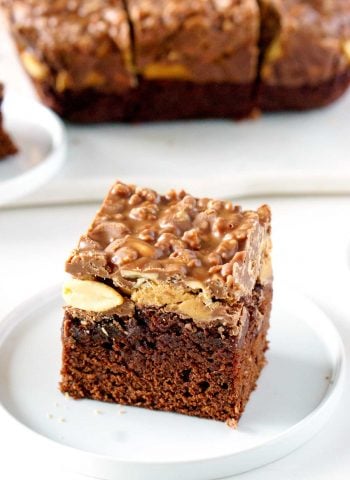 Amazing Peanut Butter Cup Brownies.