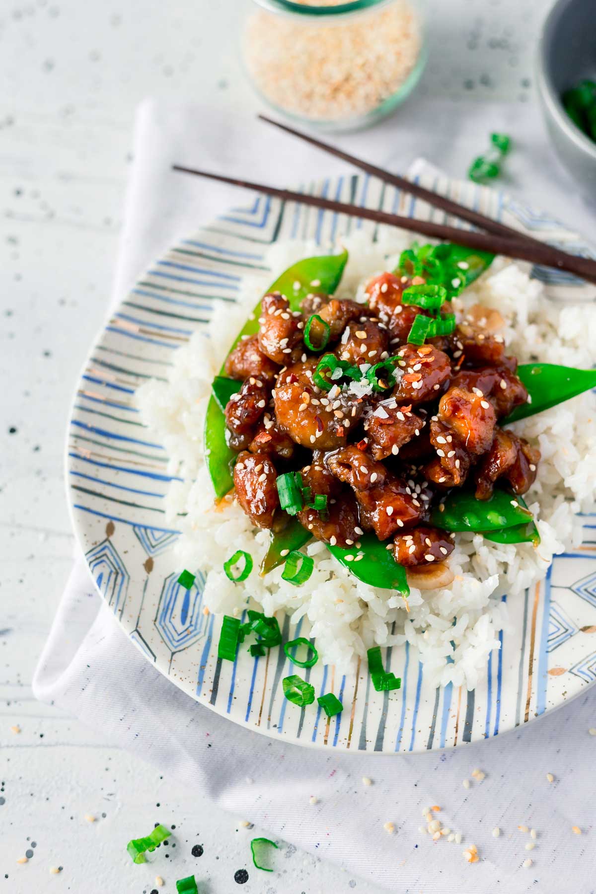 My favorite General Tso's Chicken recipe made healthier in just 30 minutes!