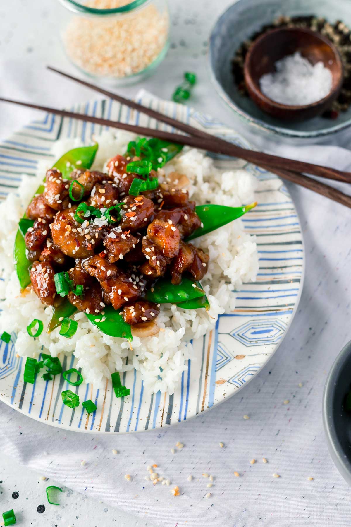 The best General Tso Chicken recipe made in just 30 minutes.