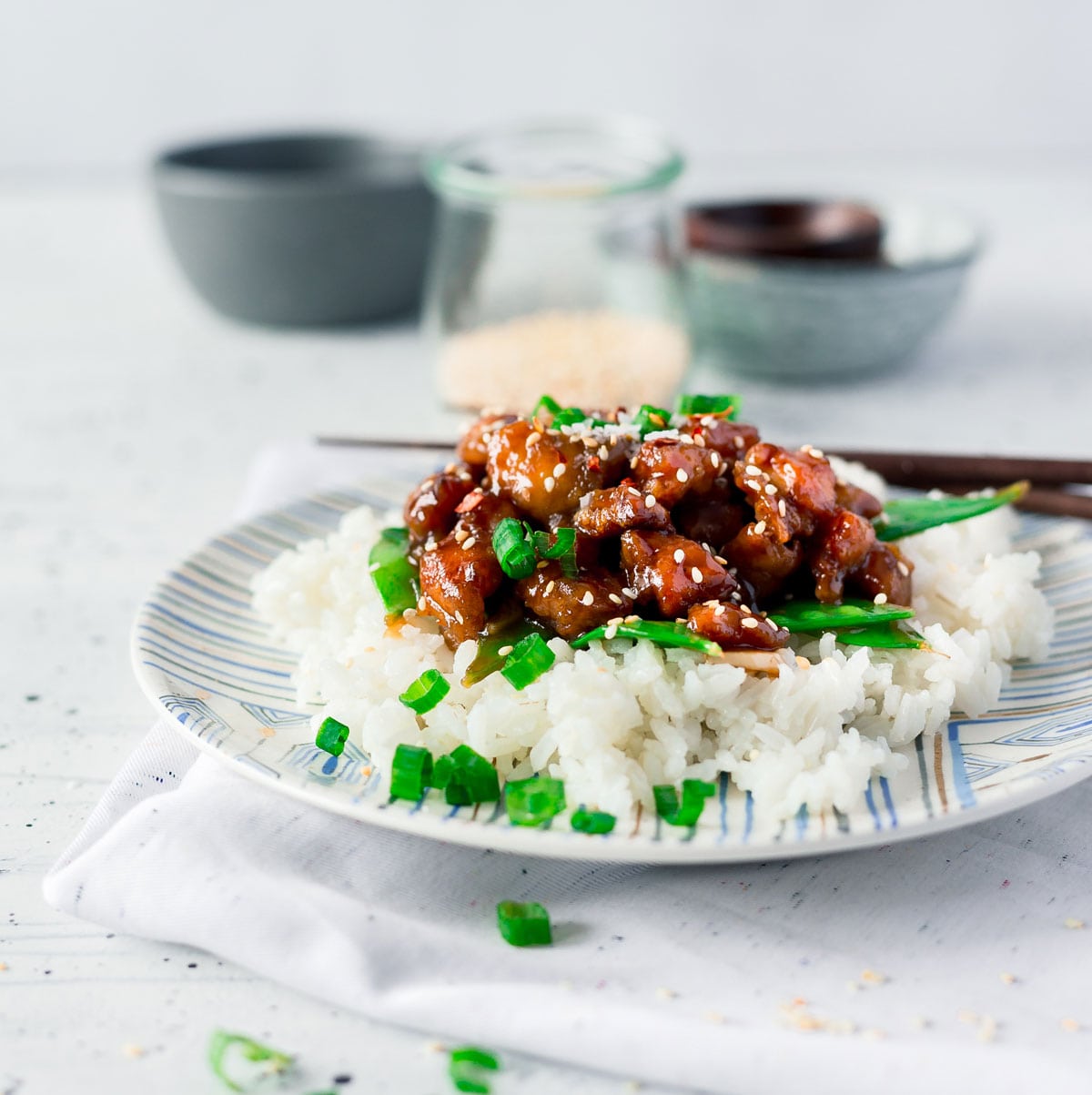 General Tso Chicken Recipe that's healthier and takes only 30 minutes to make!