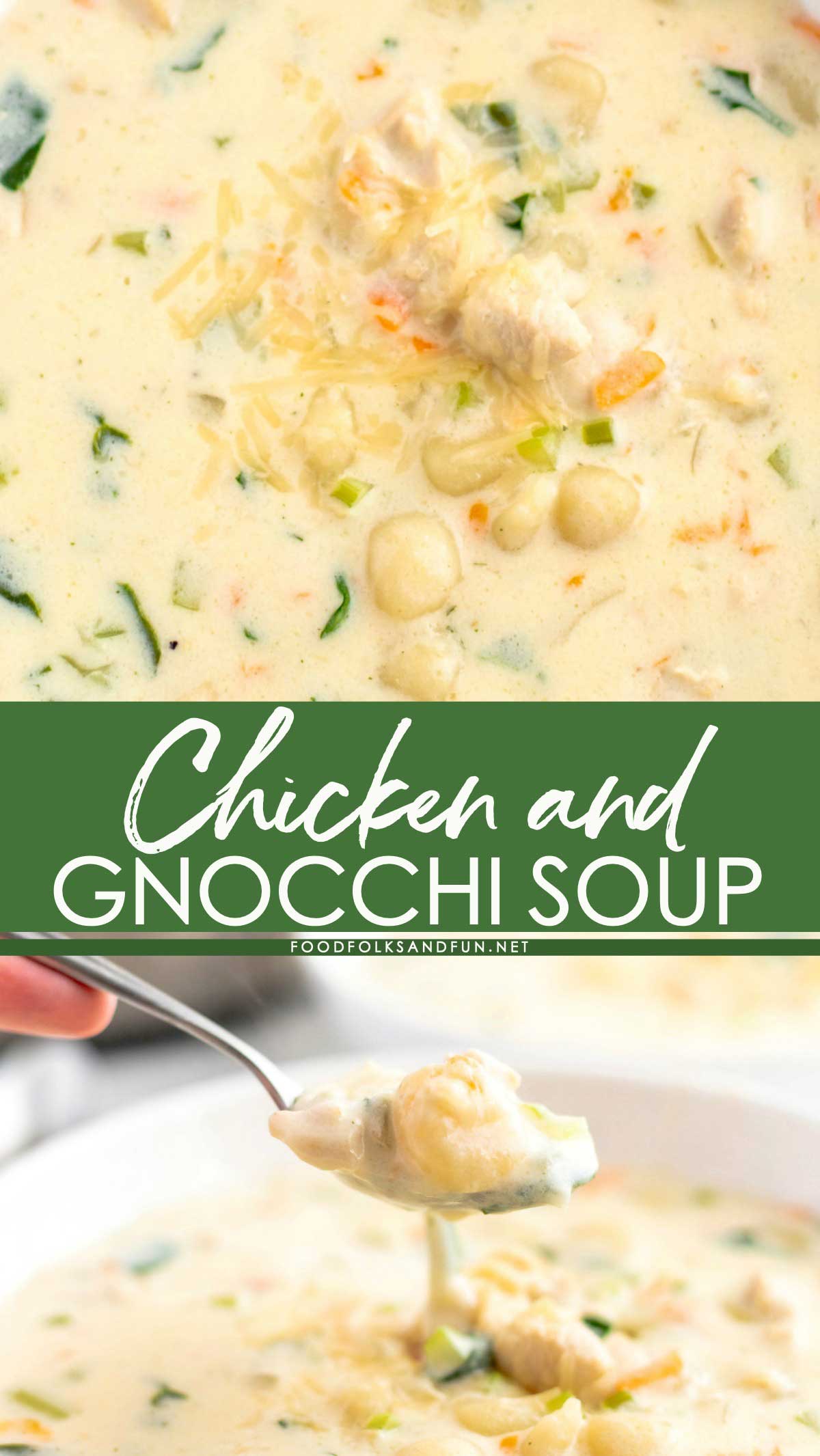 This Copycat Olive Garden Chicken and Gnocchi Soup recipe is better than the original! It serves 6 and costs $9.08 to make. That’s just $1.51 per serving! via @foodfolksandfun