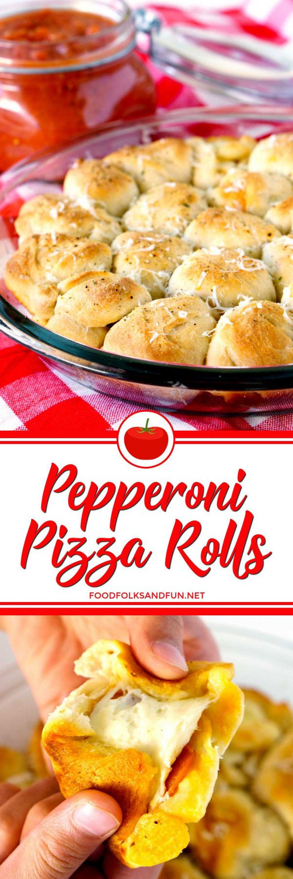 Pepperoni Pizza Rolls made in just 30 minutes.