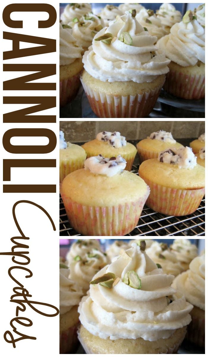 These Cannoli Cupcakes have all the flavors of a traditional cannoli, but packed into cupcake form! 