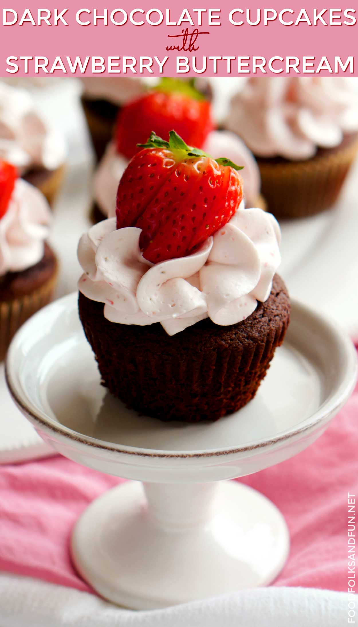 The best Dark Chocolate Cupcake recipe!