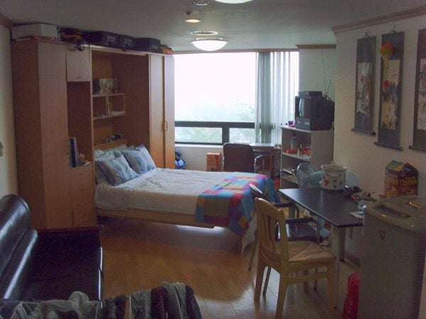 Small studio apartment in Seoul. 