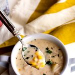 This Corn Chowder recipe is bursting with corn flavor. It’s creamy without being heavy, and absolutely perfect for soup season!