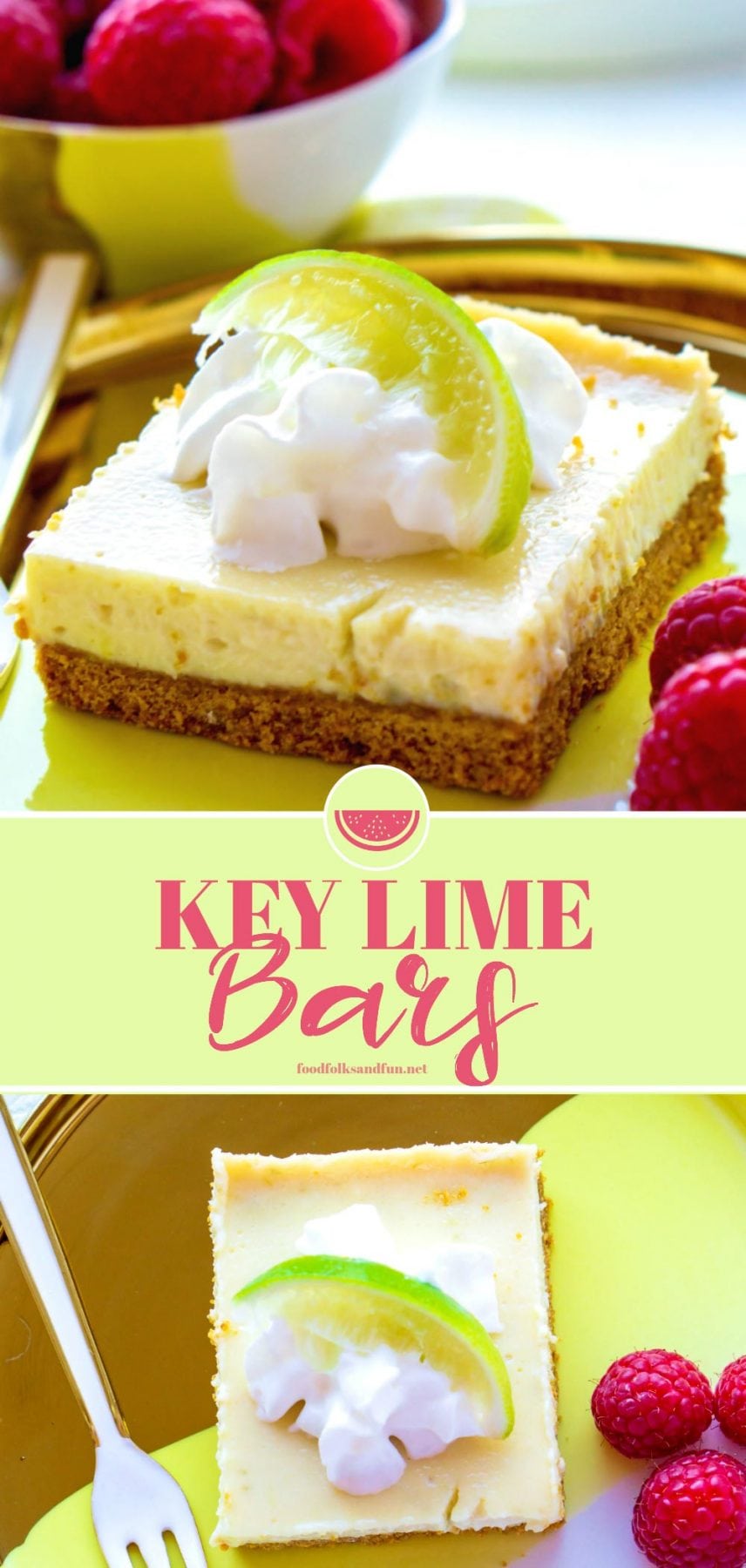 The BEST Key Lime Pie Bars EVER!