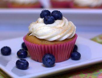 These Blueberry Pancake Cupcakes are everything you love about blueberry pancakes but in cupcake form!