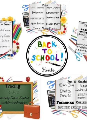25 FREE Back to School Fonts