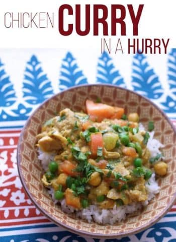 Chicken Curry in a Hurry: make your favorite chicken curry recipe in the crock pot or slow cooker!
