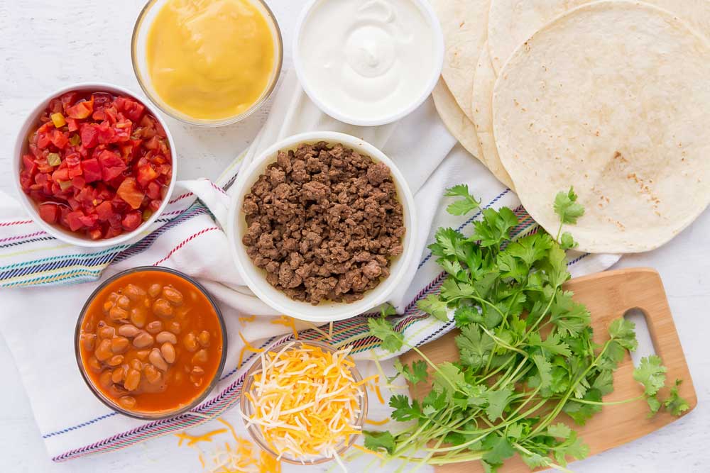 Ingredients needed for Mexican Lasagna