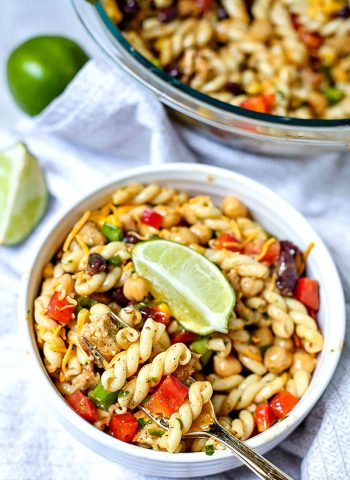 Southwest Pasta Salad with Cilantro-Lime Dressing for hot summer nights