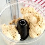 Mix dough ingredients in a food processor.