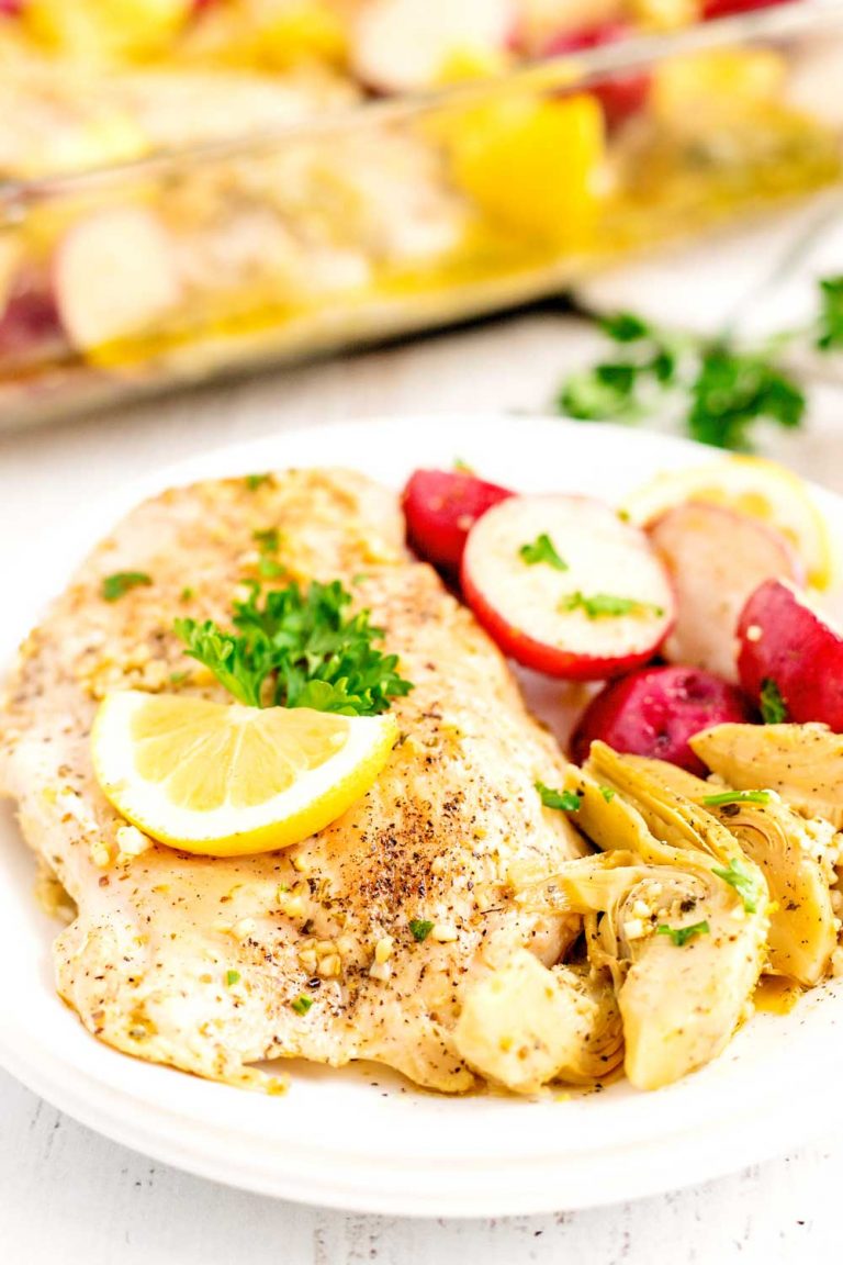 Lemon Chicken with Potatoes and Artichokes