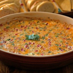 A large bowl of Hot Pimento Cheese Dip