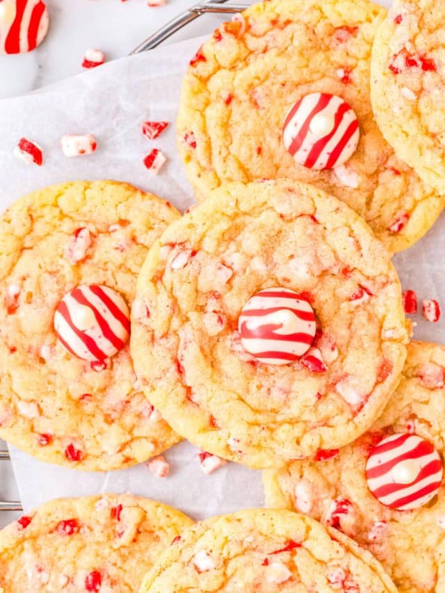 Loaded Peppermint Kiss Cookies Story