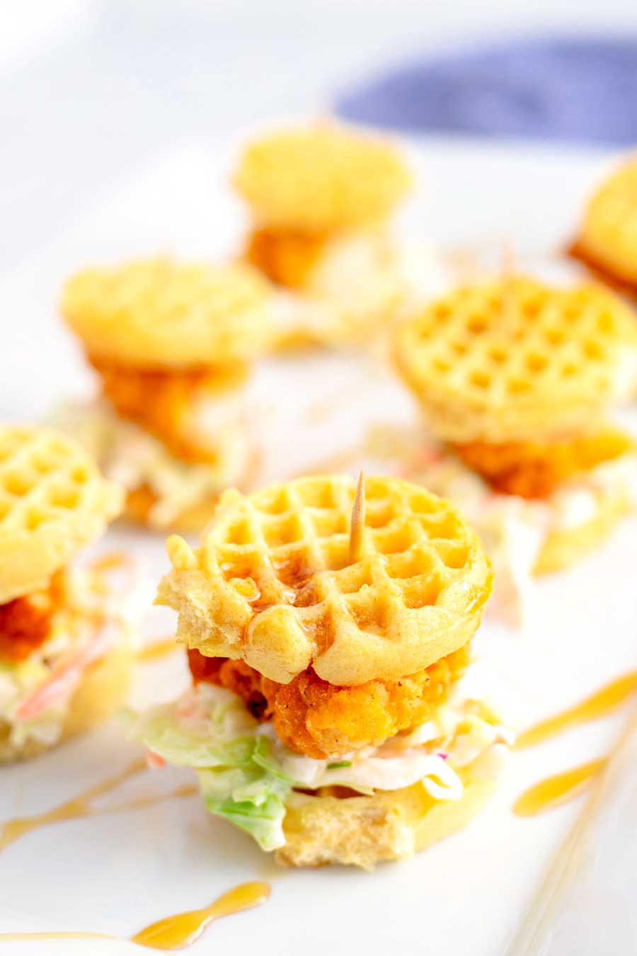 How to Make Chicken and Waffle Sliders Step 3