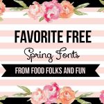 Clip-art of Free Spring Fonts