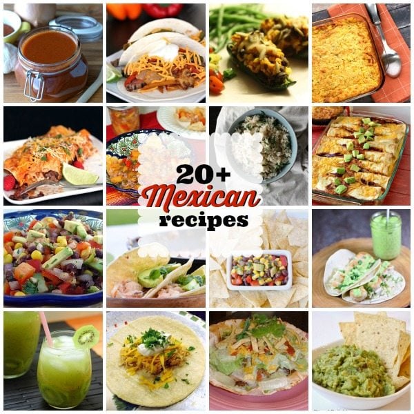Mexican Recipe collage