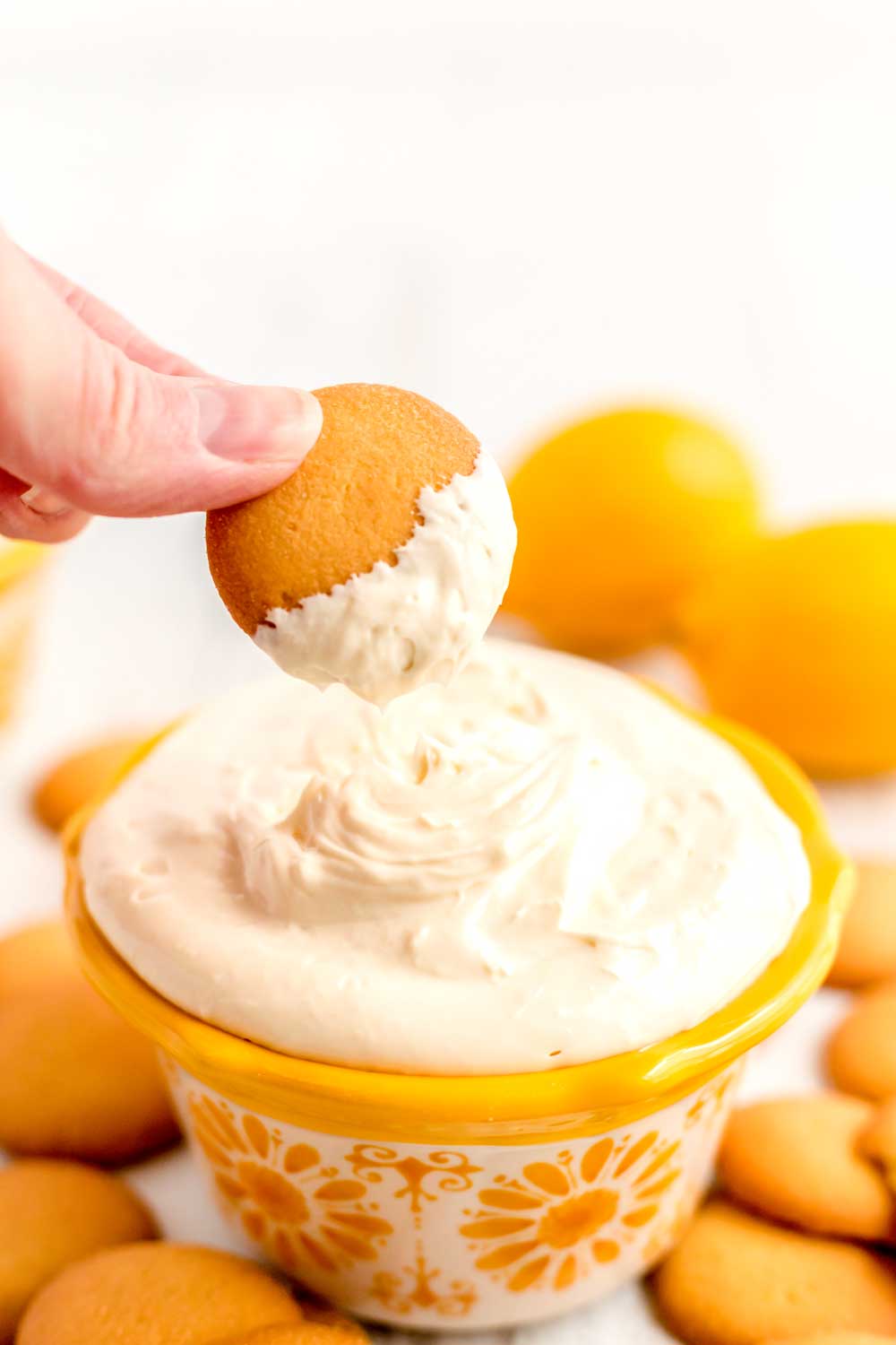 Lemon dip for dessert. Takes just 5 minutes to make.