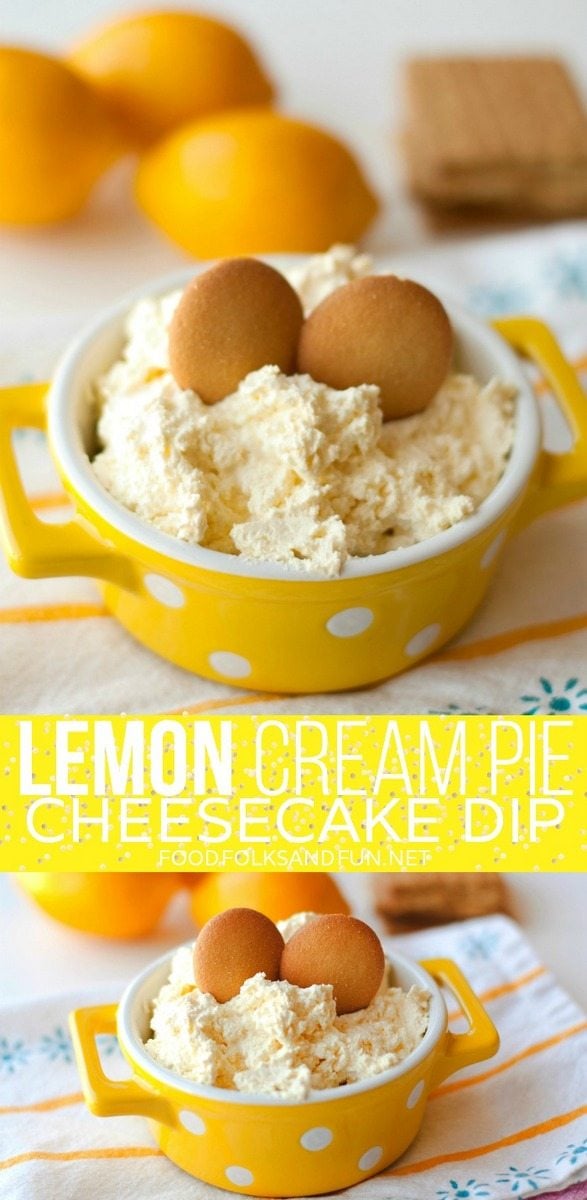 Lemon Cream Pie Cheesecake Dip dessert