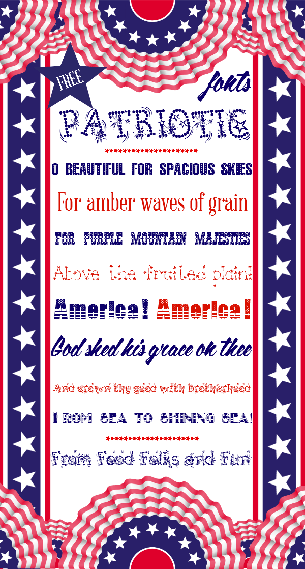 Patriotic Fonts – My Pick of the Best FREE Ones