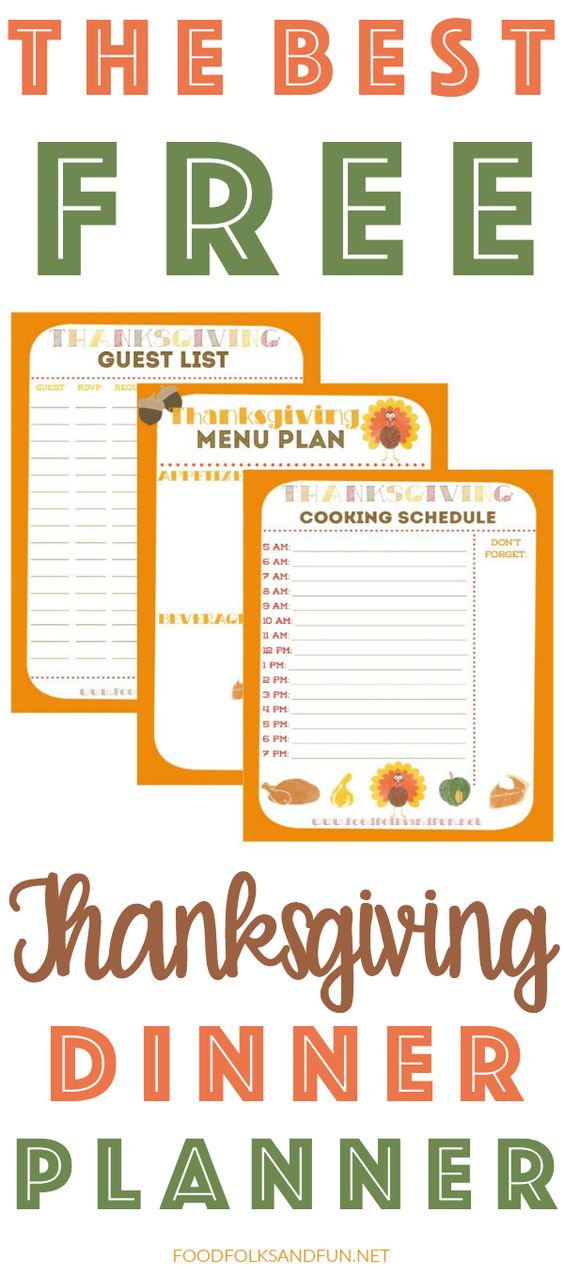 The Best Thanksgiving Planner EVER! 