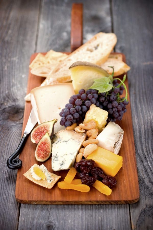 A beautiful Cheeseboard ready for serving. 