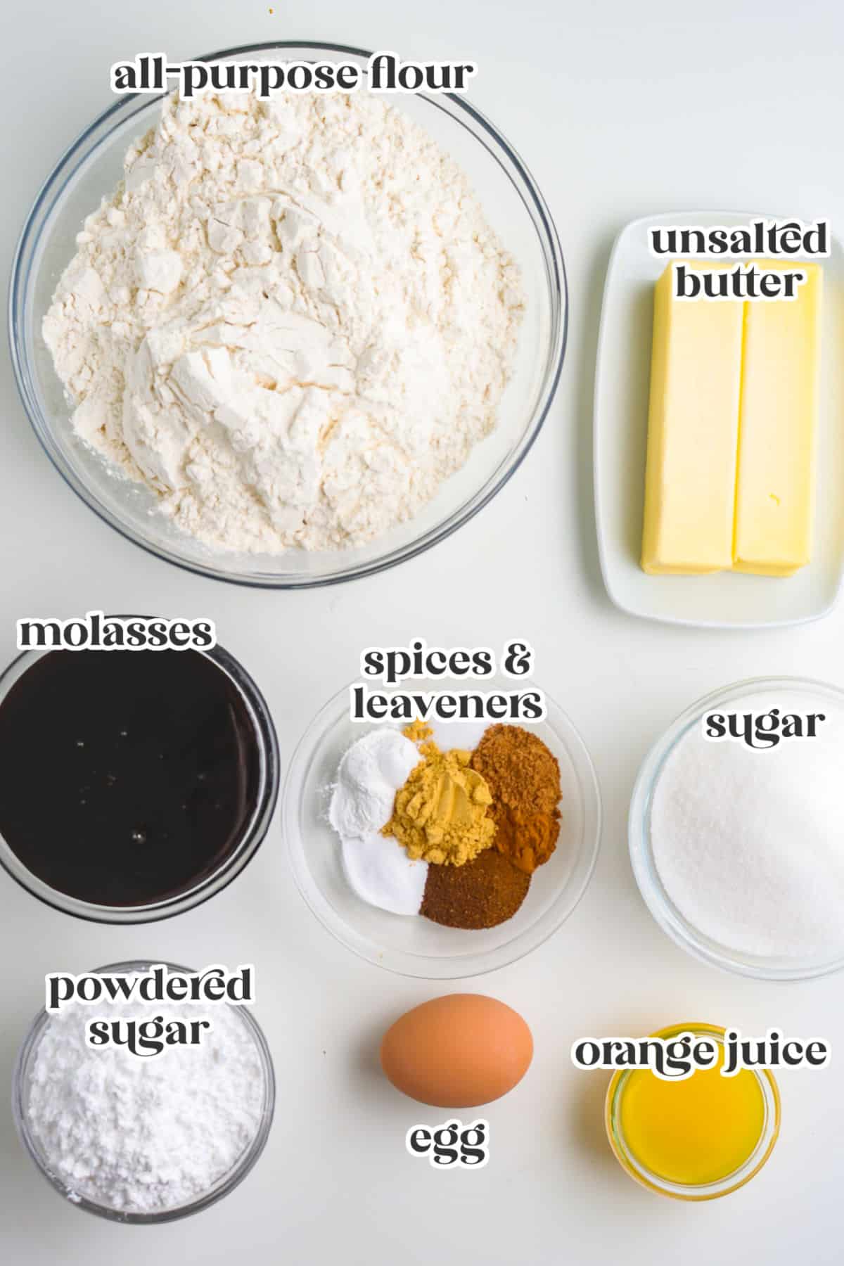 The ingredients with text overlay labeling each.