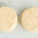 Divide the dough in two and pat into disks and chill.