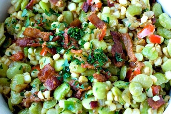 Succotash Recipe with Bacon and Scallions 2