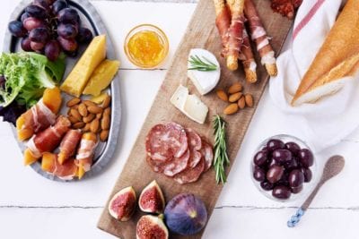 Overhead picture of Charcuterie Board Pairings
