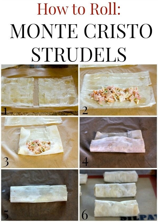 How to Roll Monte Cristo Strudels