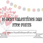 Clip art for free Valentine's Day fonts
