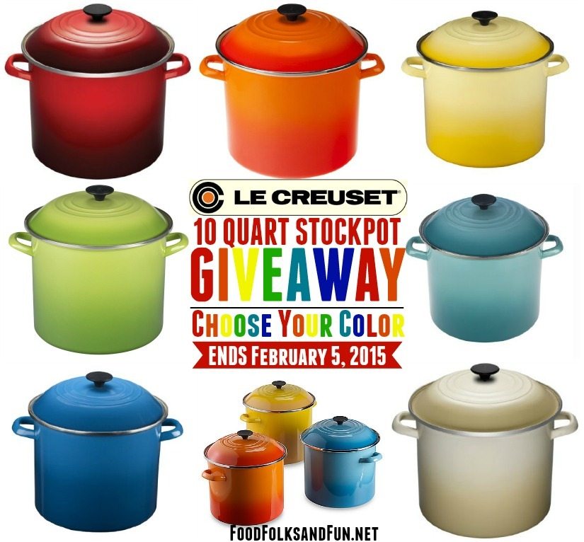 Le Creuset Stockpot Giveaway Ends 2-5-2015