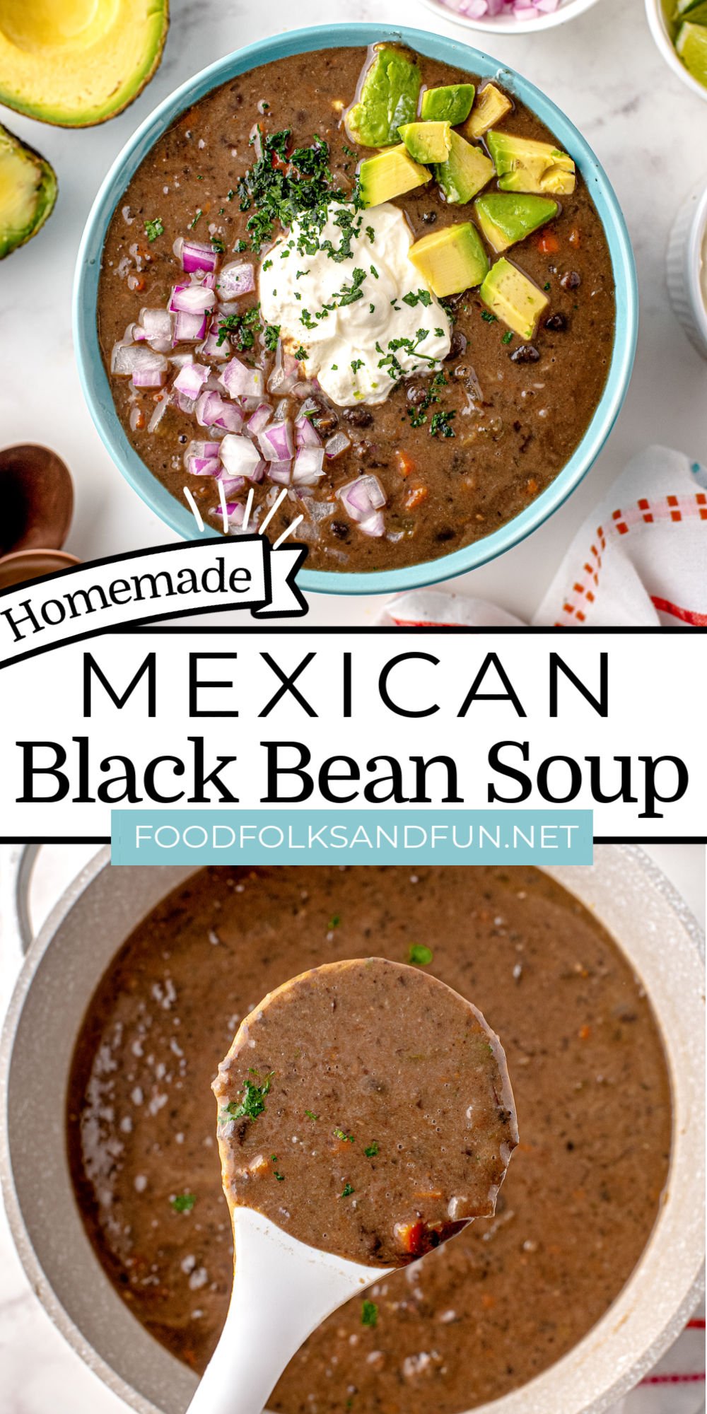 This is the best homemade, from scratch Black Bean Soup recipe out there! It is even better than anything you’ll have at a restaurant! via @foodfolksandfun