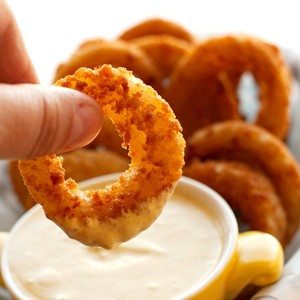 Dipping into yogurt curry dip for game day snacks