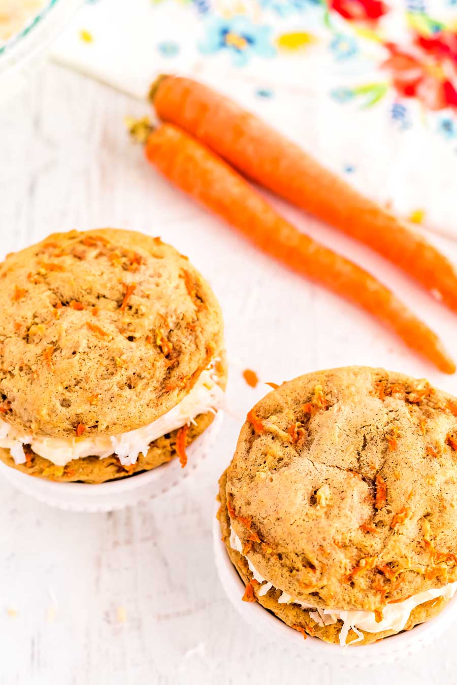 Carrot Cake Whoopie Pies are the best Spring dessert.