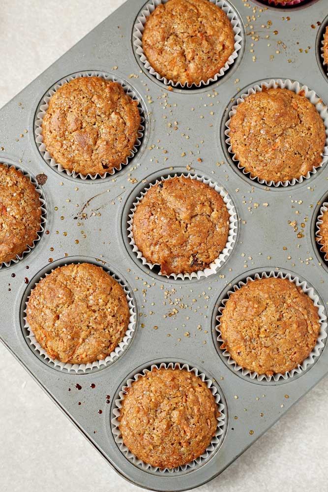 The Best Healthy Carrot Cake Muffins