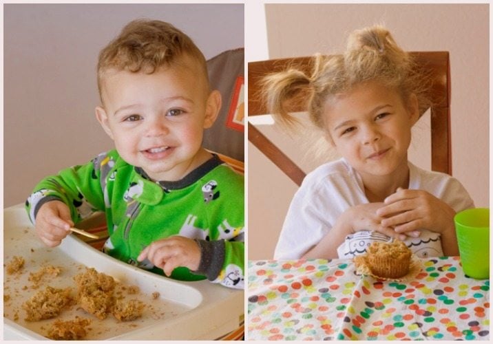 Kids love the healthy carrot cake muffins