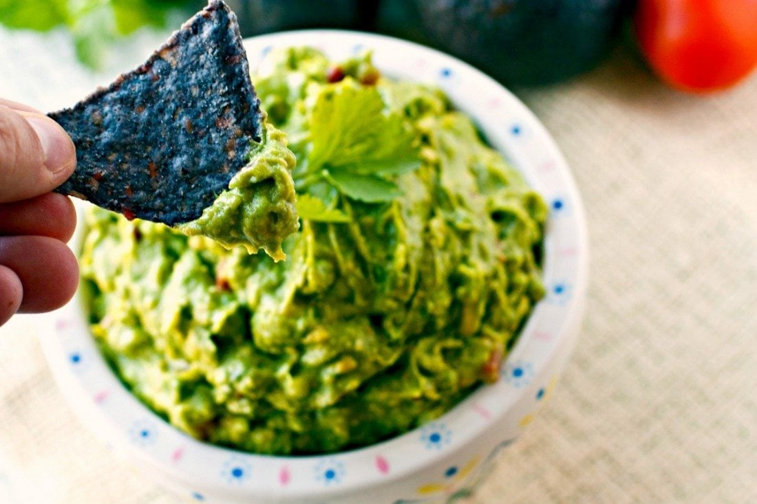 Scoop the guacamole into your favorite bowl and enjoy. 