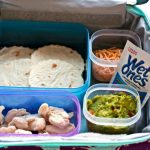 Lunch box Tacos in Tupperware containers