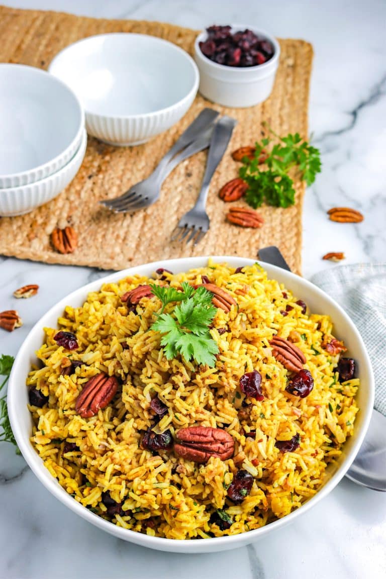 Curry Rice With Cranberries and Pecans