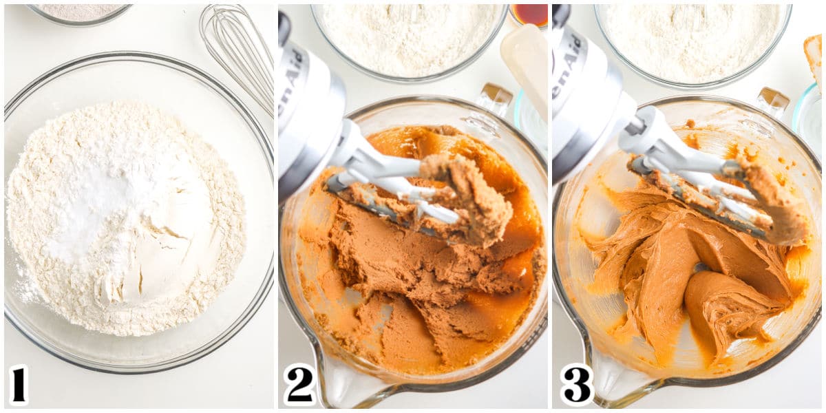 The cookie dough mixed together in a bowl.