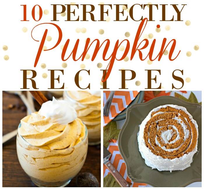 A collage of pumpkin recipes with text overlay for Pinterest