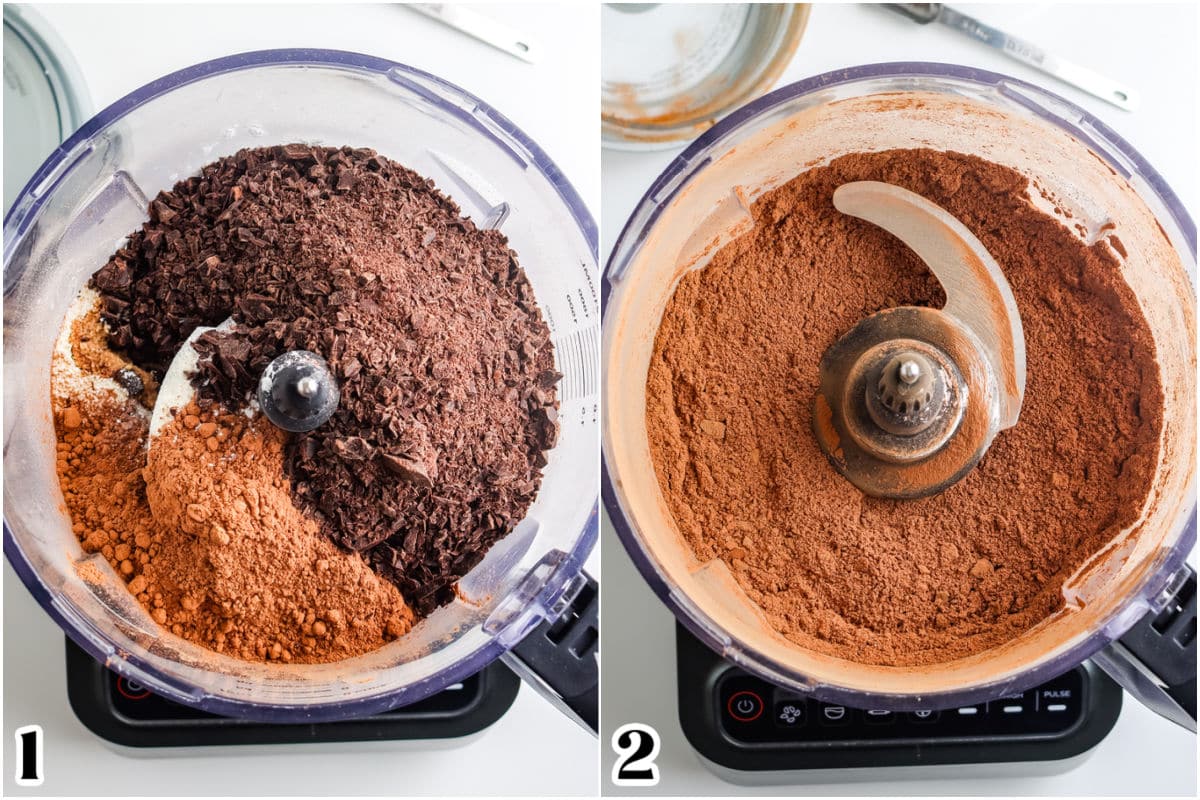 All of the ingredients added to a food processor and then processed to a powder.