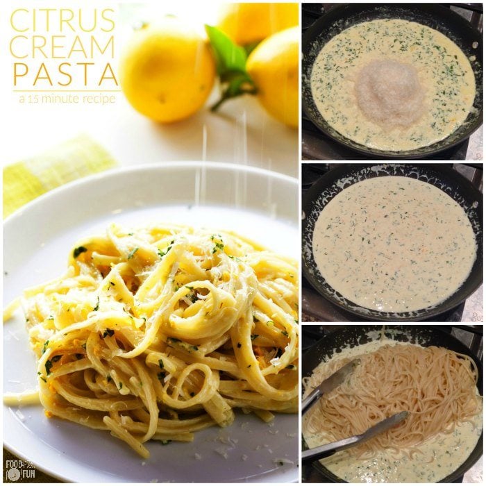 Picture collage of the pasta for Facebook. 