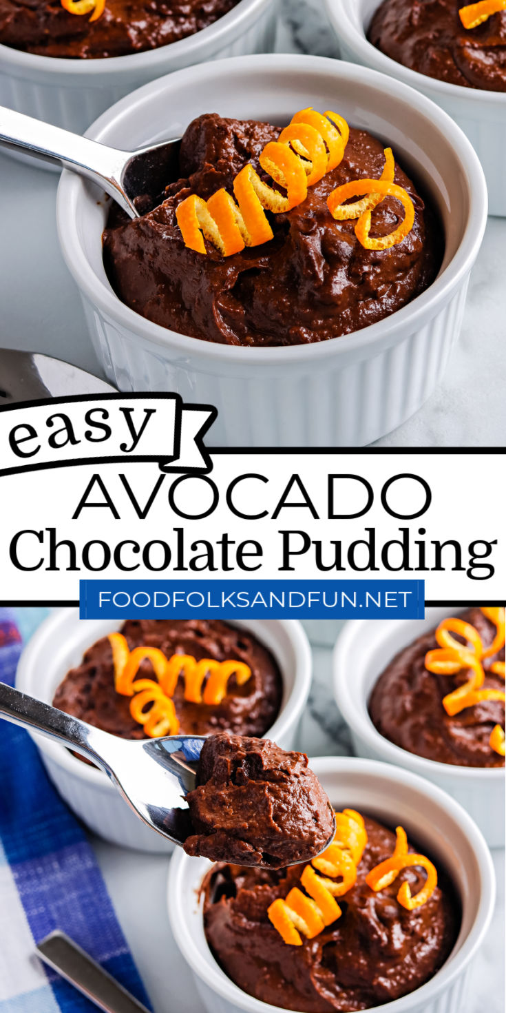 This Avocado Chocolate Pudding proves that healthy eating and dessert CAN go together! Plus, you can make it in just 35 minutes! via @foodfolksandfun